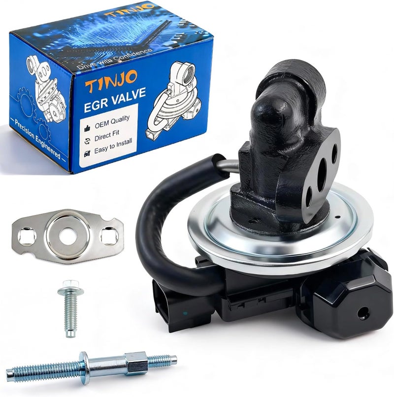 TINJO صمام EGR EGV1033 يناسب فورد 2005-2006 E-150 بيس، 2006-2007 E-150، 2005-2007 E-250 بيس، 2004-2006 F-150 (نموذج فرعي: STX XL XLT)، صمامات إعادة تدوير غاز العادم EGR استبدال OE 3L3Z9D475DA - Image 1